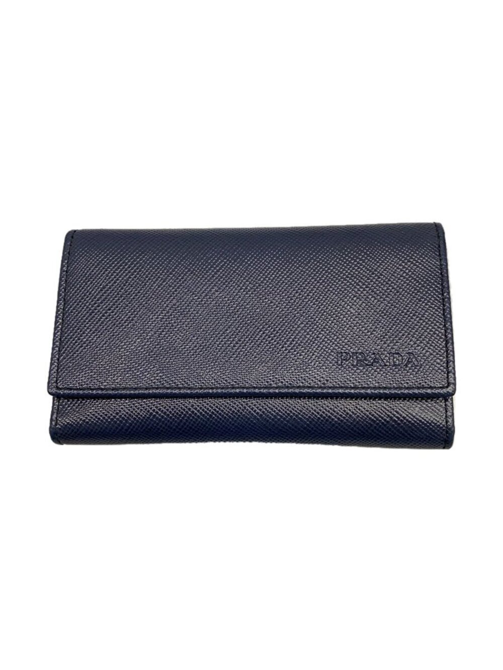 Prada Key Case Wallet Fleece Black